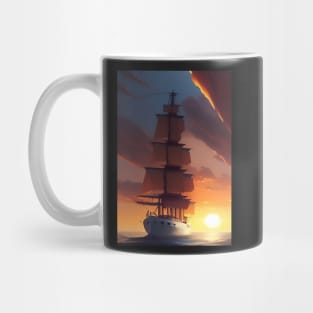 HOMEWARD BOUND SQUARERIGGER AT SUNRISE Mug